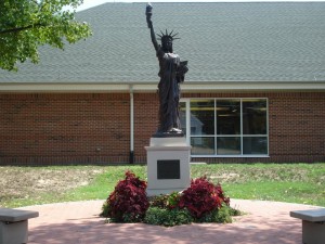 library statue